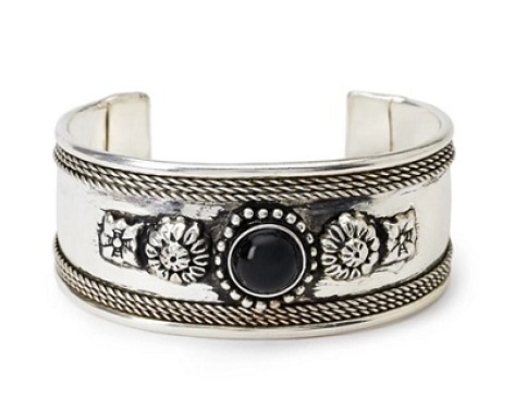 Etched Faux Stone Cuff, $5.90, forever21.com